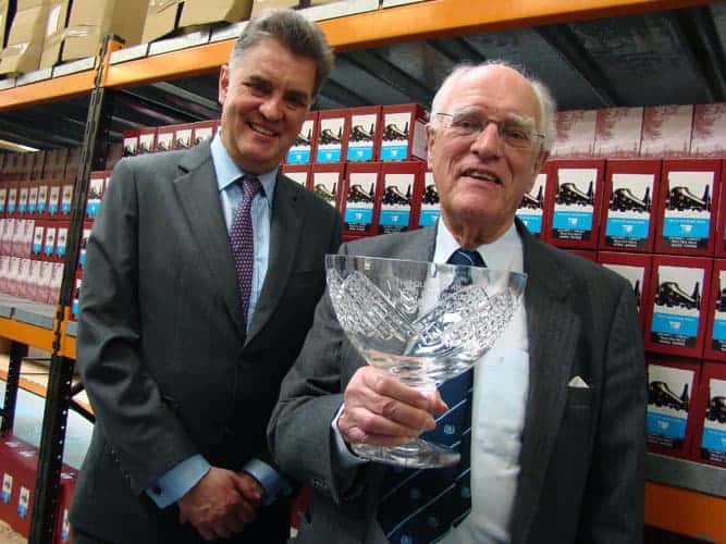 Stephen Wick and Denis Wick with Queen's Award Stephen Wick and Denis Wick with Queen's Award